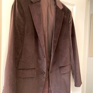 Authentic Hugo Boss men’s club jacket, dark burgundy velvet, size 50